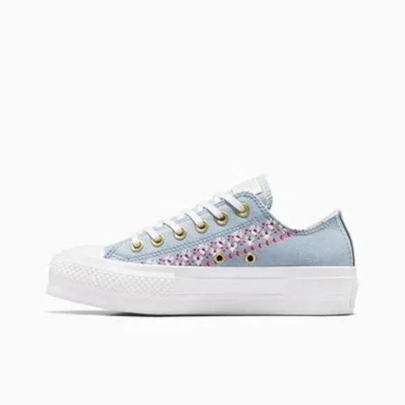 😍NWT😍 Chuck Taylor All Star Lift Embroidered Florals, Size 10.5 Women's - Picture 5 of 8